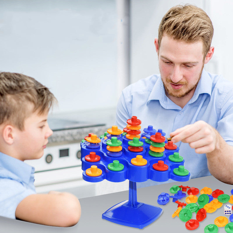 Montessori Novelty Balance Turntable Stacking Board Game