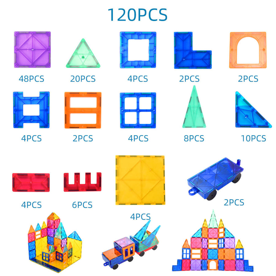 Creative Construction Magnetic Tiles Building Blocks