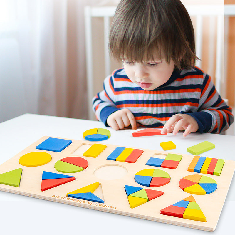 Geometry Montessori Early Education Puzzle Board