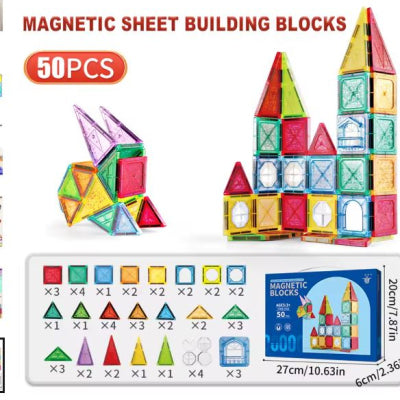 Creative Construction Magnetic Tiles Building Blocks