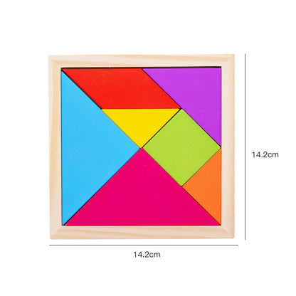 Children's Pine Tangram Early Education Patchwork Toy