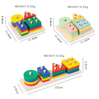 Childhood Color Recognition Block Montessori Toys