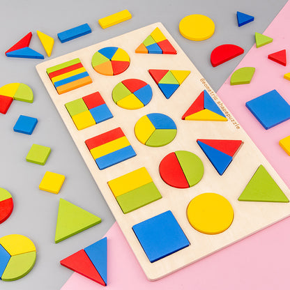 Geometry Montessori Early Education Puzzle Board