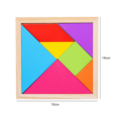 Children's Pine Tangram Early Education Patchwork Toy