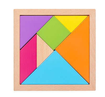 Children's Pine Tangram Early Education Patchwork Toy