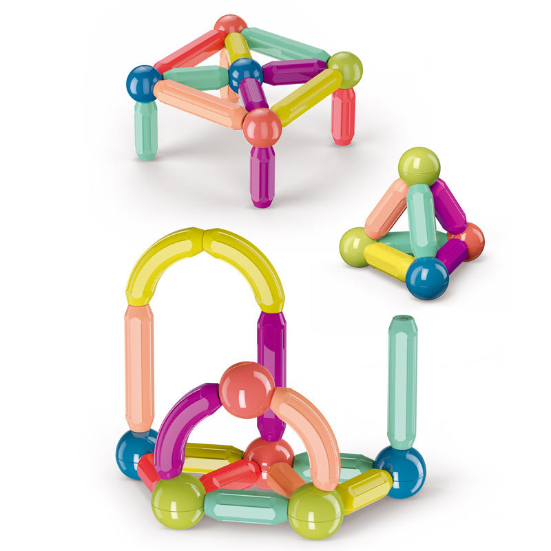 Assembled Magnetic Building Blocks Toy Early Education